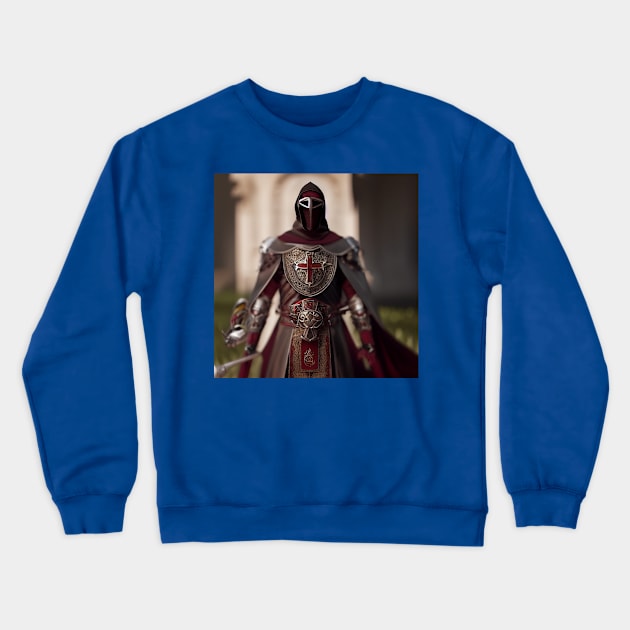 Knights Templar in The Holy Land Crewneck Sweatshirt by Grassroots Green